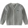 DAVE & BELLA Kids' V-Neck Cotton Knit Cardigan