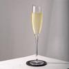 Elegant Crystal Glass Champagne Flute With Tapered Waist Slanted Rim Sparkling Wine Cocktails Home Bar Use