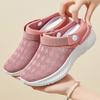 Shoes Women's Summer Fly-woven Breathable Single Shoes Bag Head Half Tray Casual Shoes Women's Shoes Solid Color Versatile Mesh Slippers