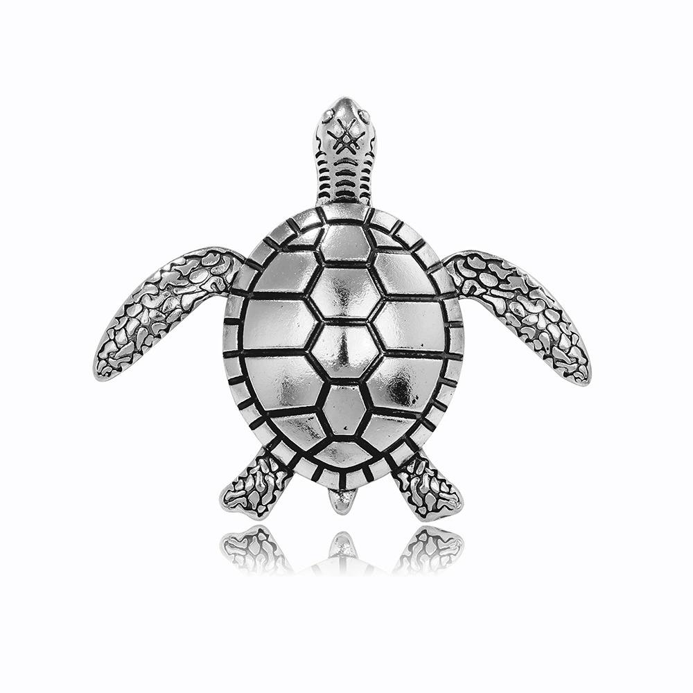 Vintage Rhinestone Cute Cartoon Turtle Brooch, Men's and Women's Clothing Accessories Brooch Pendant Party Jewelry Gifts