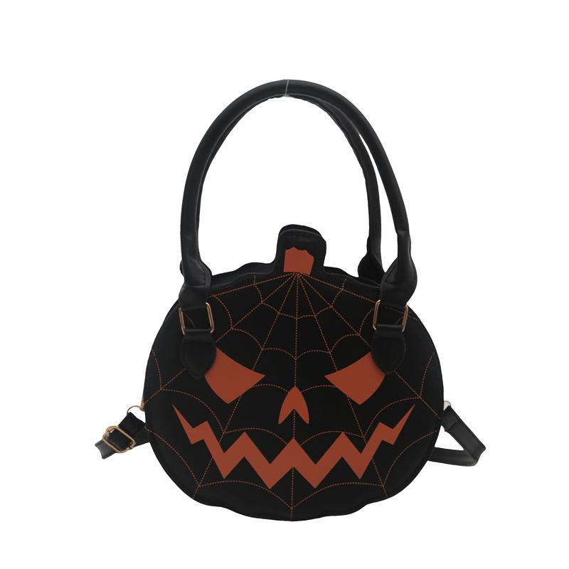 2024 Trendy Cartoon Pumpkin Crossbody Bag: Stylish, Large Capacity, Casual, Perfect for Halloween.