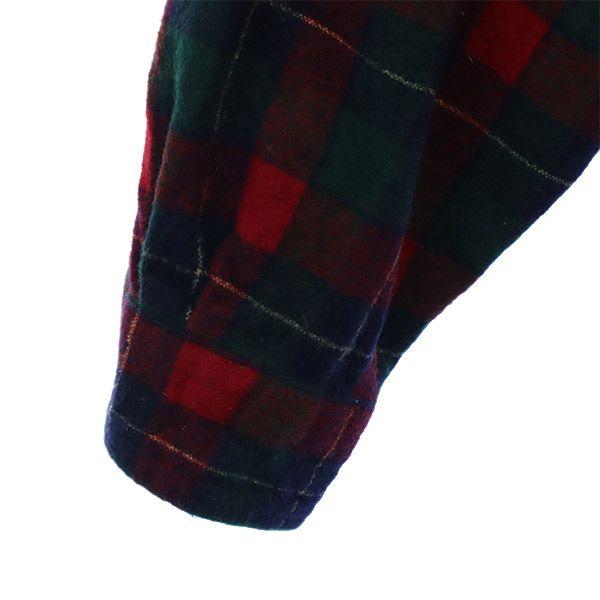 PENDLETON check Long sleeve Wool shirt L Men's Used