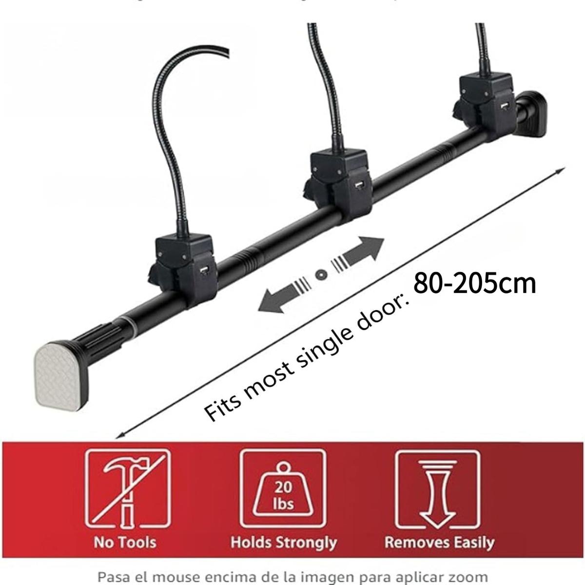 

Garland Hanger for Door Frame, Door Garland Hanger, Adjustable Heavy-Duty Christmas Halloween Decoration Holder for Wreaths, Lights & More | No Telescopic range 80-205cm