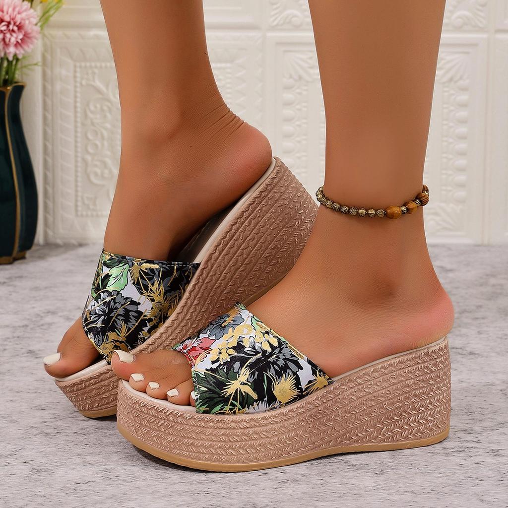 Women Slippers Beach Platform Shoes Women Casual Wedges Sandals High Heels Slippers Summer Slides Women Zapatos De Mujer