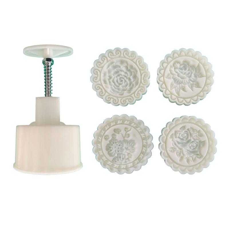 150g Cute Flower Shape Pastry Moulds Dessert Mold Dessert Mould Hand Pressure Tool Plastic Material Baking Accessories