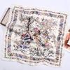 Women S 70cm Floral Printed Square Scarf For All Seasons