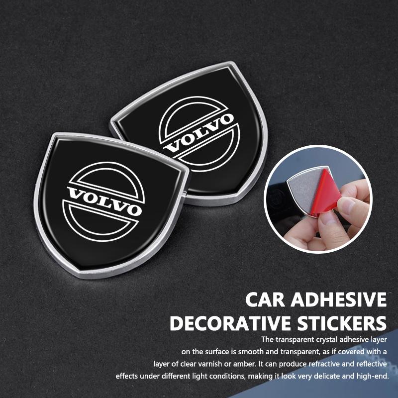 Car Badge Body Side Metal 3D Emblem Decorative Sticker Styling For Volvo V50 S60 XC60 S40 XC40 XC90 V60 S80 S90 V70 XC70