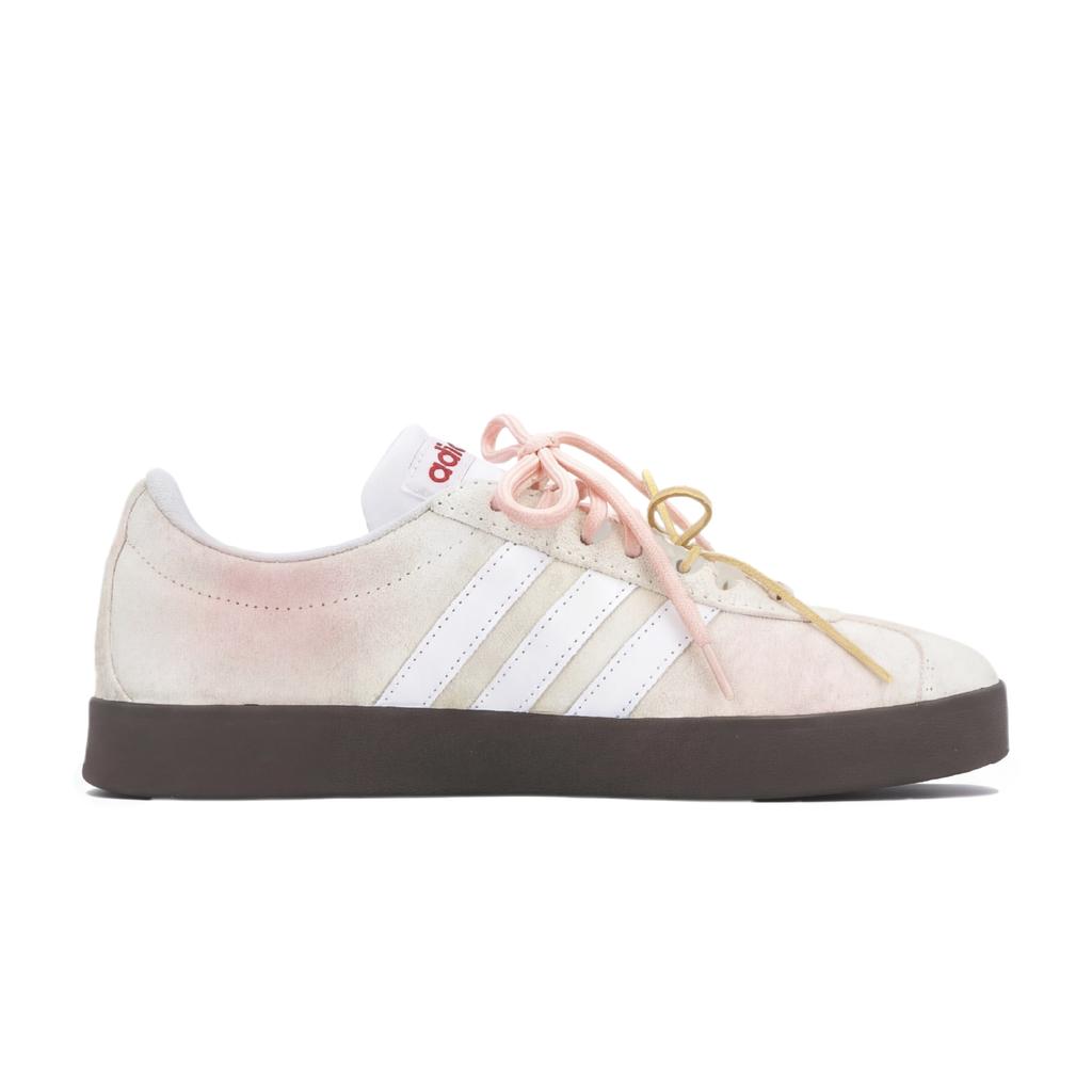 adidas VL COURT 2.0 Butter Cake Low Top German Army Trainers Women's White Pink HQ1802(Team1121-)