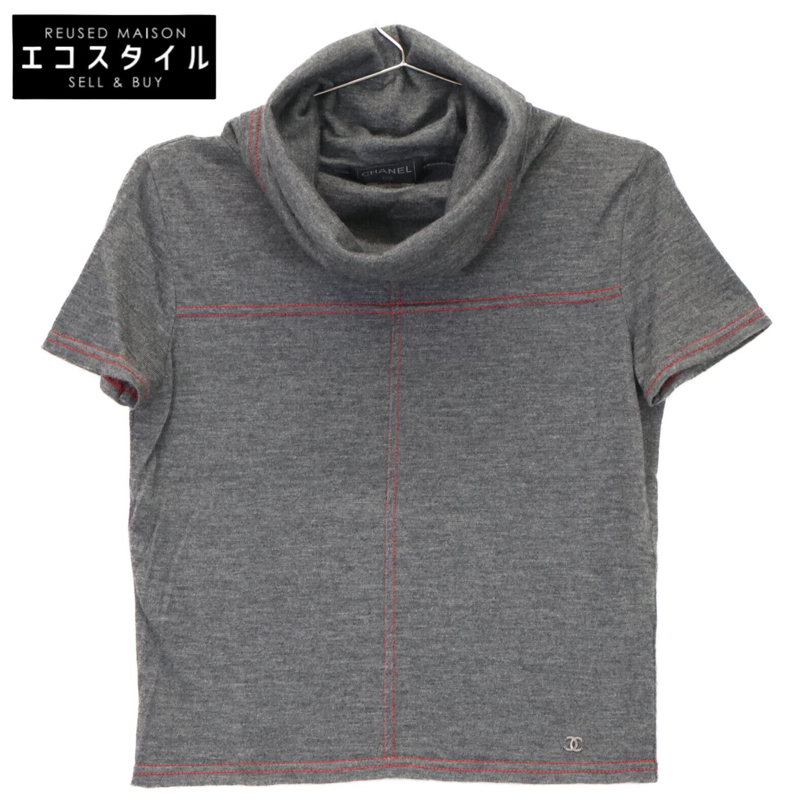 

CHANEL Серый 00A P16507V00838 Шерстяной трикотажный топ с высоким воротом 38 серыйБ/у