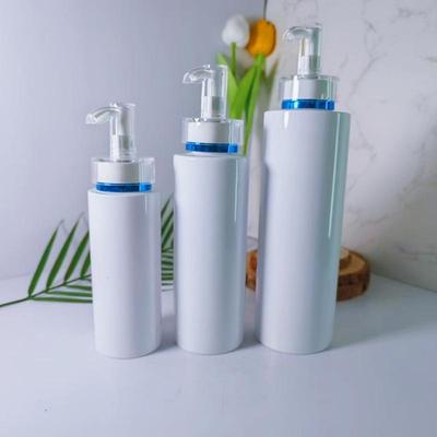 Flacone in PET Spot da 100ml~500ml a Spalla Piatta con Pompa Acrilica, Flacone Ricaricabile per Lozione, Dente 24