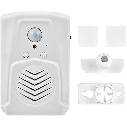 2pcs PIR Infrared Motion Sensor Activated Recordable Voice Audio Player Entrance Welcome Doorbell for Shop Store with USB Cable, Download MP3 Files Fr
