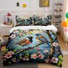Two Birds On Blooming Tree Print Soft Comfortable Duvet Cover Bedding Set Included 1*Duvet Cover 2*Pillowcases Luxury Gifts