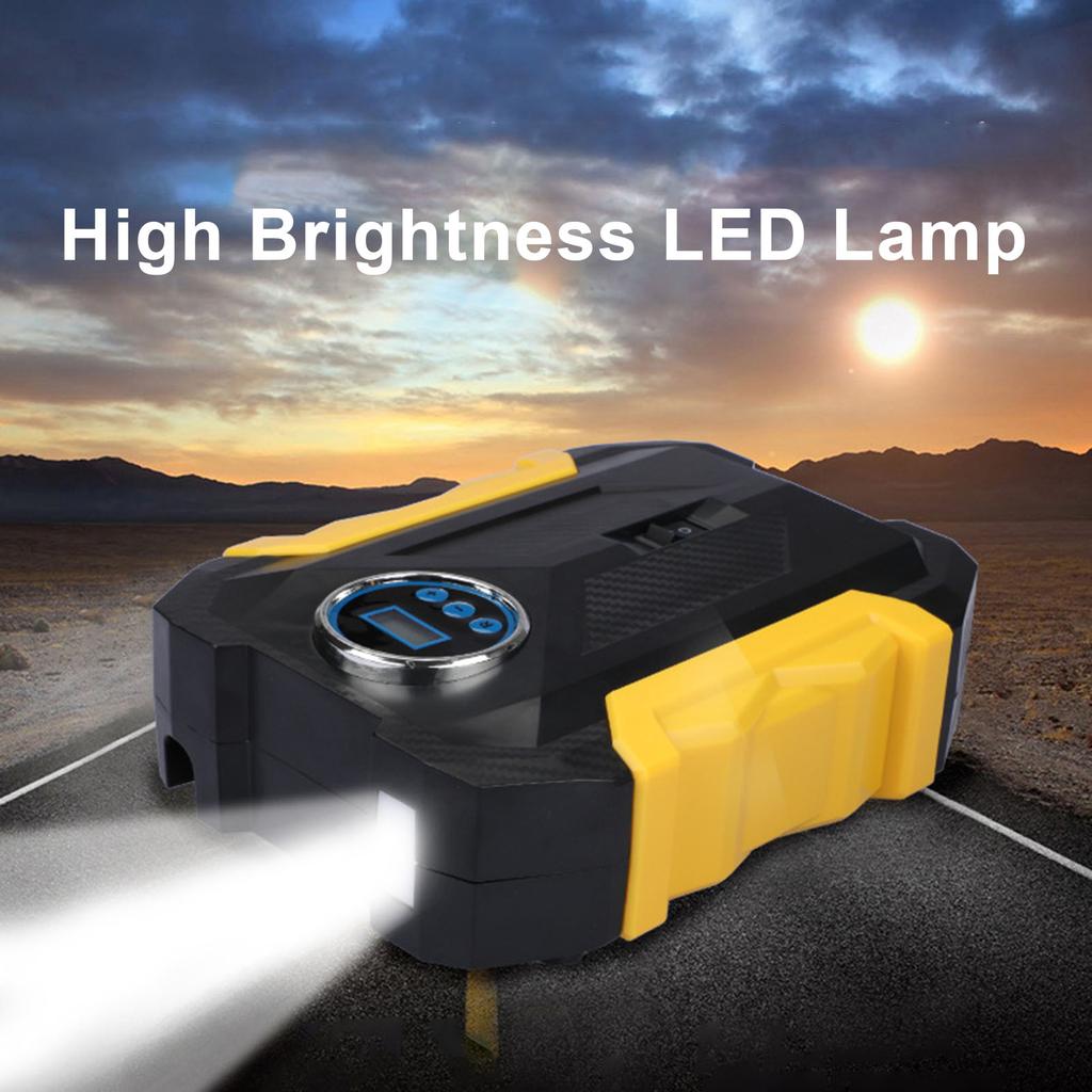 Auto tragbare 12V Luftpumpe Digitalanzeige Schnelles Aufpumpen stoppt automatisch den Reifendruck