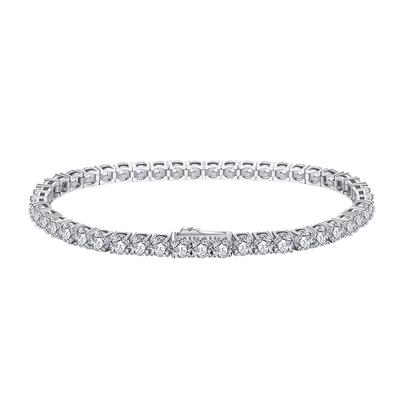 Bellitia Jewelry Tennis Bracelet for Women, CZ Diamond Tennis Chain Bracelet with Cubic Zirconia, Hypoallergenic, Sterling Silver 925 with Platinum Pl