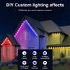 150FT/100FT/50FT, Permanent Outdoor Lights, Smart RGBIC Outdoor Lights With 75 Scene Modes, Work With Alexa, Google Assistant
