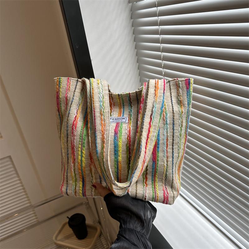 Stilvolle Retro-Damen-Tragetasche, geräumig, schlichtes Design, Schultertasche