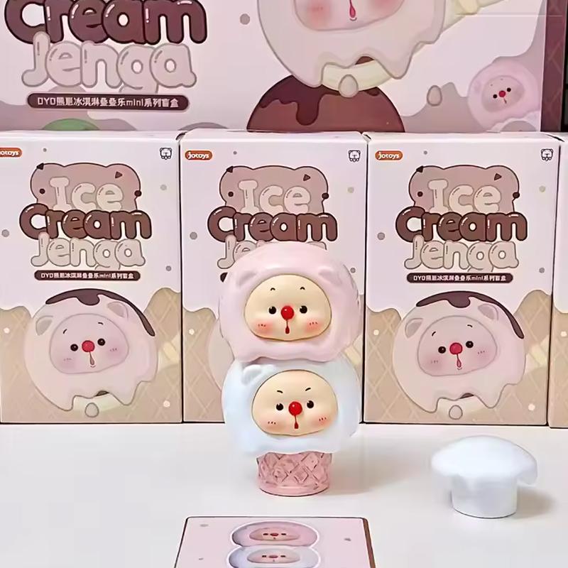 Oyo Bear Cub Ice Cream Series Anniversary Stackable Blind Box Trendy Mini Doll Gift Garage Kit Ornament Kids Gift Toy