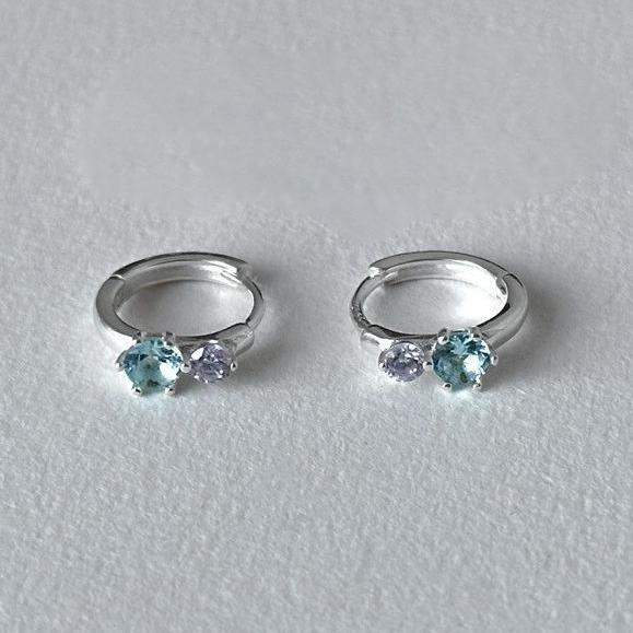 Neue Modische Elegante Zirkon Kreis Ohrringe Luxuriöse Süße Temperament Ohrstecker Exquisite Nischen Mode Schmuck Zubehör