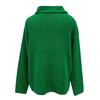 Fashion Winter Women Casual Solid Long Sleeve High Collar Lazy Loose Sweater