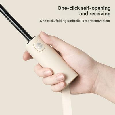 Compact Automatic Travel Umbrella for Rain And Sun Small Folding Windproof Sturdy Portable Umbrella