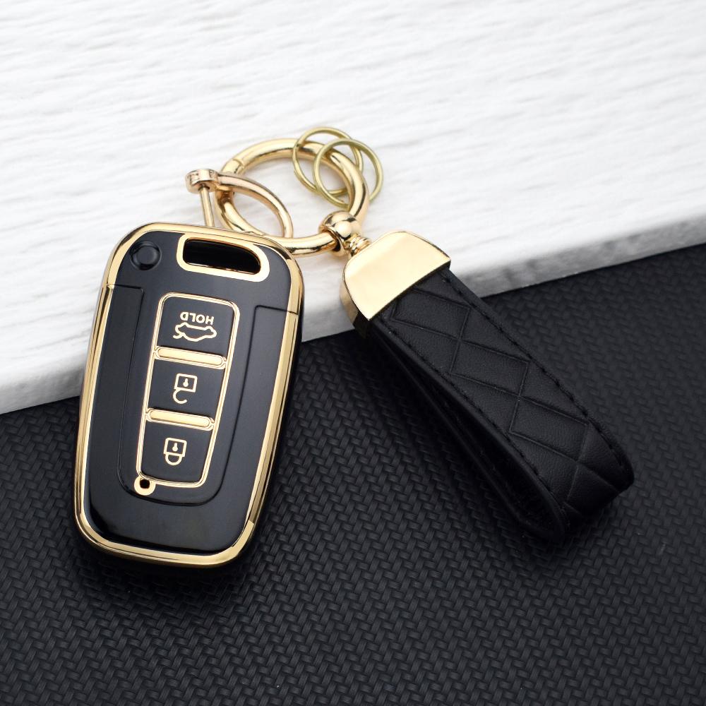 TPU Car Key Case Cover for Hyundai IX35 Elantra Sonata 8 9 for Kia Sportage K5 K2 Sorento Optima Forte Auto A3 Buttons ccessory