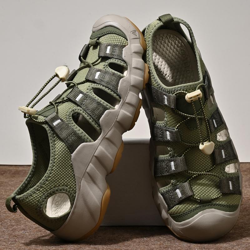 Quick Dry Wading Aqua Sandals Original Men Breathable Hollow Out Shoes New Non-Slip Male Summer Sneakers