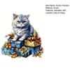 Acrylic Cat Pendant Xmas Tree Hanging Ornament with Lanyard Easy To Hang Adorable Kitty Hanging Pendant Handbag Charm