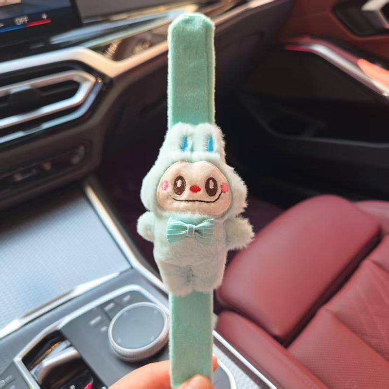 Cartoon Labubu Slap Snap Wrap Wristband Bracelet Cute Funny Toys Children Hand Ring Decoration