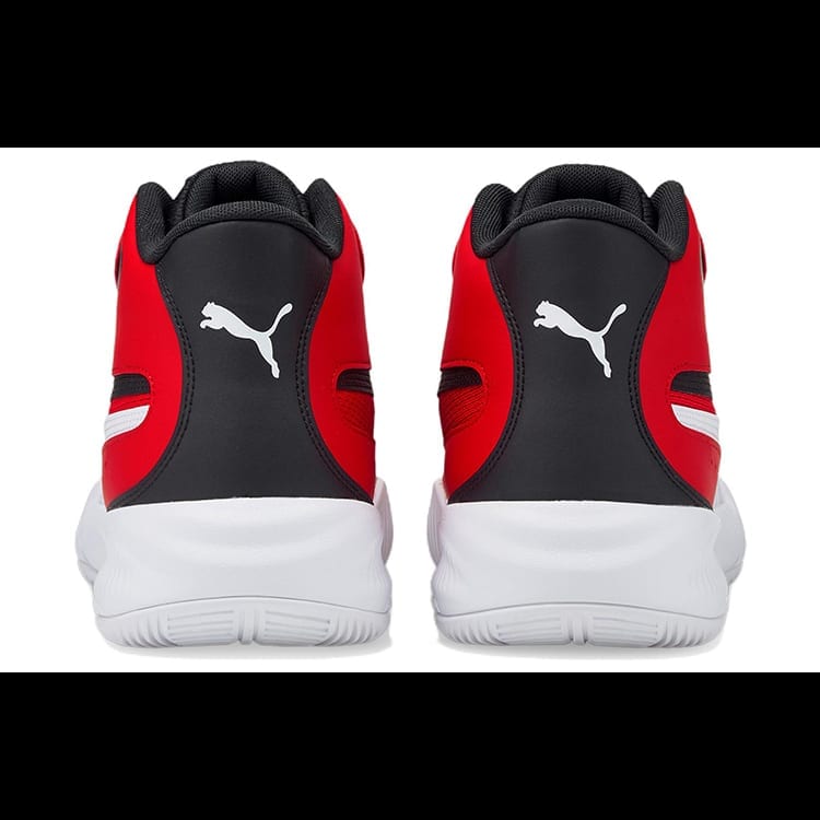 PUMA Triple Mid Men's Mid Top Basketball Shoes Red Black 376451-01