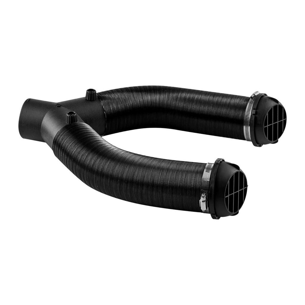 Diesel Heater Pipe Duct Vent Kit, 75mm Heater Pipe Warm Air Outlet Vent Set with Y-Shaped Connector & Air Duct Clamps, Parking Heaters Air Ducts Vent