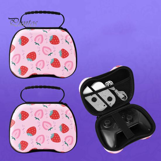 Nárazuvzdorné EVA pouzdro na pevný cestovní ovladač Bezdrátový gamepad s popruhem pro upevnění síťované kapsy Univerzální ochranná rukojeť