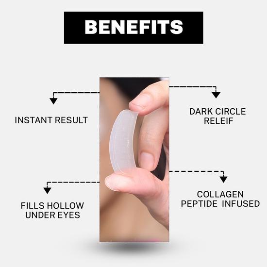 HOUSE OF BEAUTY Instant Filler - Dissolvable Patches 0.25mm for Skin, Face Glow, Dark Circles, Fine Lines, Under Eye (2 Pairs)