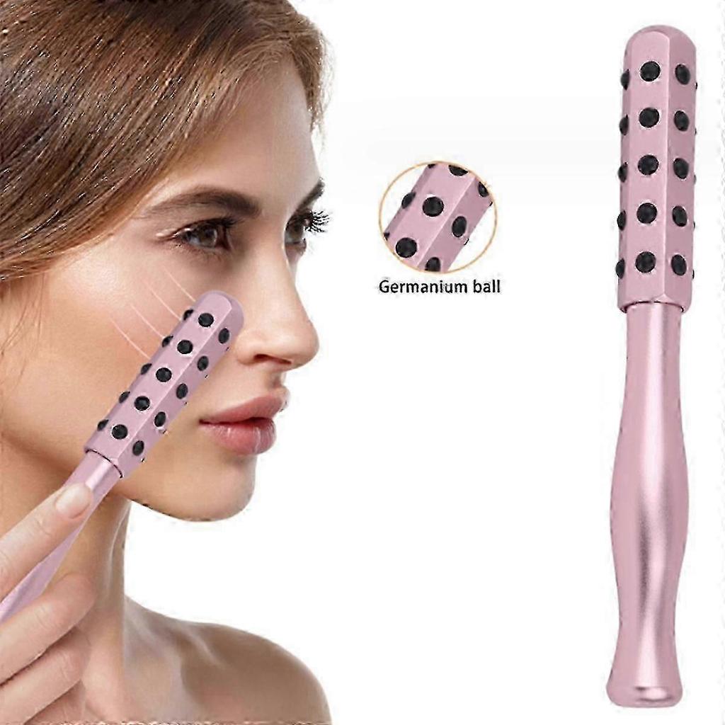 Gesichtsroller-Massagegerät, Germaniumstein Lifting-Gesichtsmassage-Roller, Schönheitsroller für Gesicht, Augen, Kinn, Nacken Hautpflege Anti-Aging Faltenreduzierend