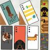 Cartoon Dachshund Sausage Dog Phone Case For Samsung Galaxy S25 S24 S23 S22 S21 Ultra S9 S10 Plus S20 FE Funda Cover Shell