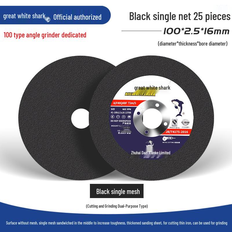 Big White Shark 10-Angle Grinder Disc for Polishing and Metal Grinding