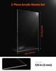 2-Pack Plexiglass Acrylic Sheets 24 x 48 In Plastic Sheets 1/8 In Thick