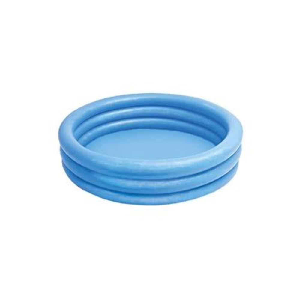 Intex 59416NP Crystal Blue Three-Ring Inflatable Paddling Pool, 1.14m X 25cm