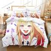 My Dress Up Darling Kitagawa Marin Fun Cartoon Poster Sheets Quilt Covers Bedding Dormitory Soft Warm Cozy Breathable Bed Sheet