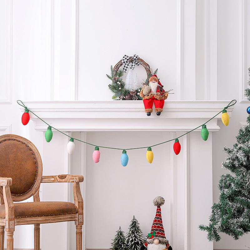 Holiday Small Light Pendant Diy Lights Mini Christmas Tree Pendant Outdoor Decoration Hanging String