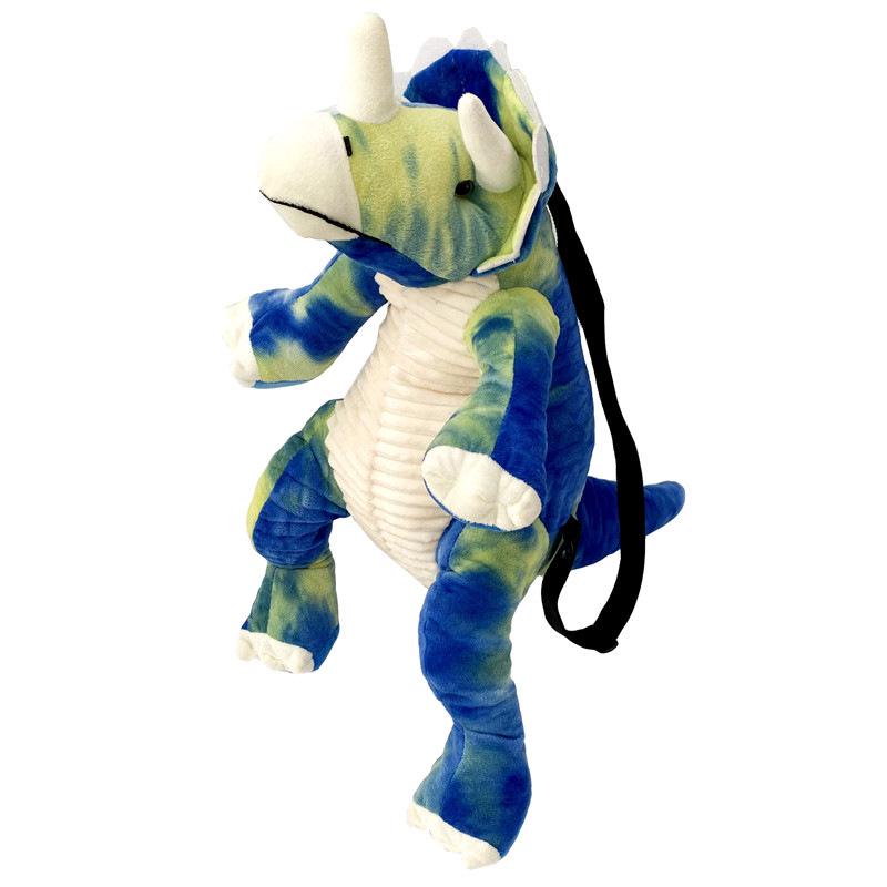 Winter Children's Dinosaur Plush Toy Bag - Tyrannosaurus & Triceratops Gift for Kids