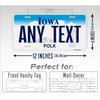 Personalized Iowa Decorative Tag Ideal for Home Decor (Only Decoration)