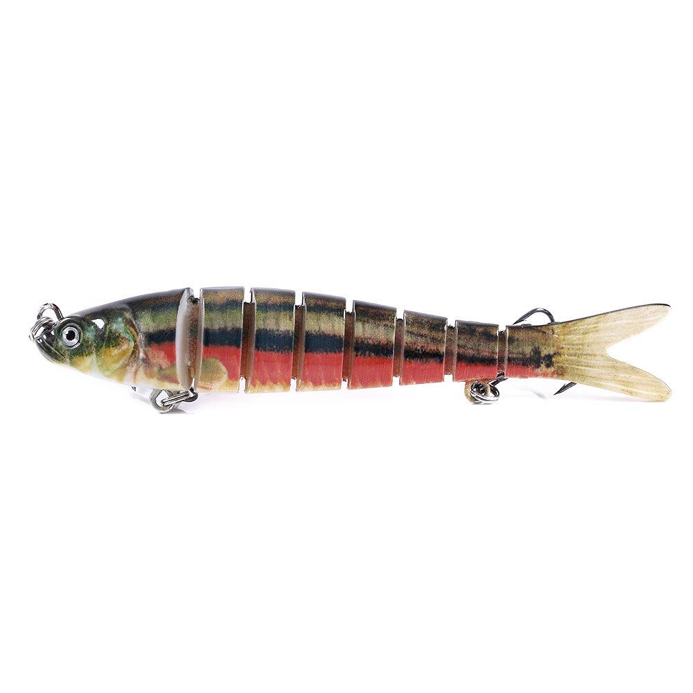 Multi-Section Fish Fishing Gear Lure Bait 10 Color Submerged Tossing Bait Lure Hard Bait