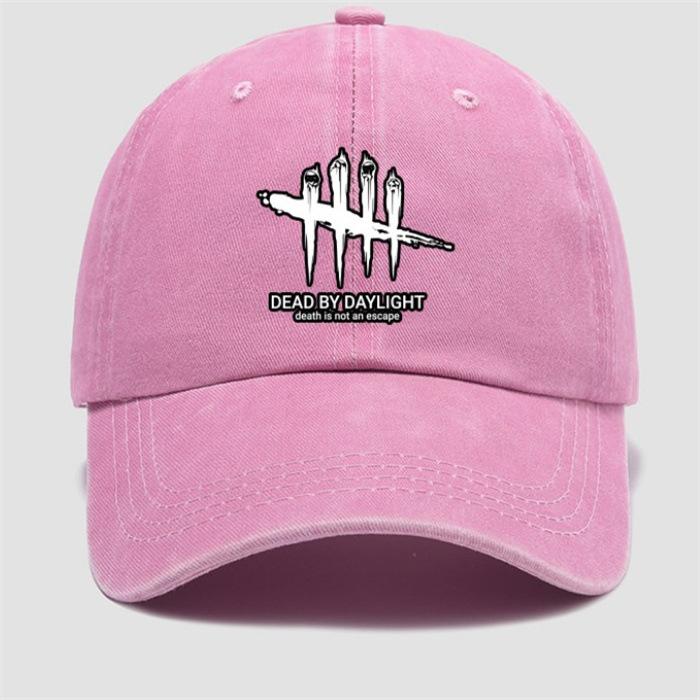 Deads By Daylight Cosplay Baseball Cap Vintage Style Washed Soft Top Denim Hat Men Women Adjustable Sports Dad Hats