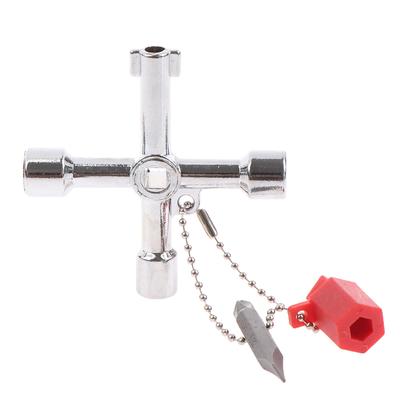 Multifunction 4 Ways Universal Triangle Wrench Key Plumber Keys Triangle