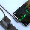 Portable USB to Type C Fast Charging Wire with 180° Connectors for Easy Gaming and Video Watching
