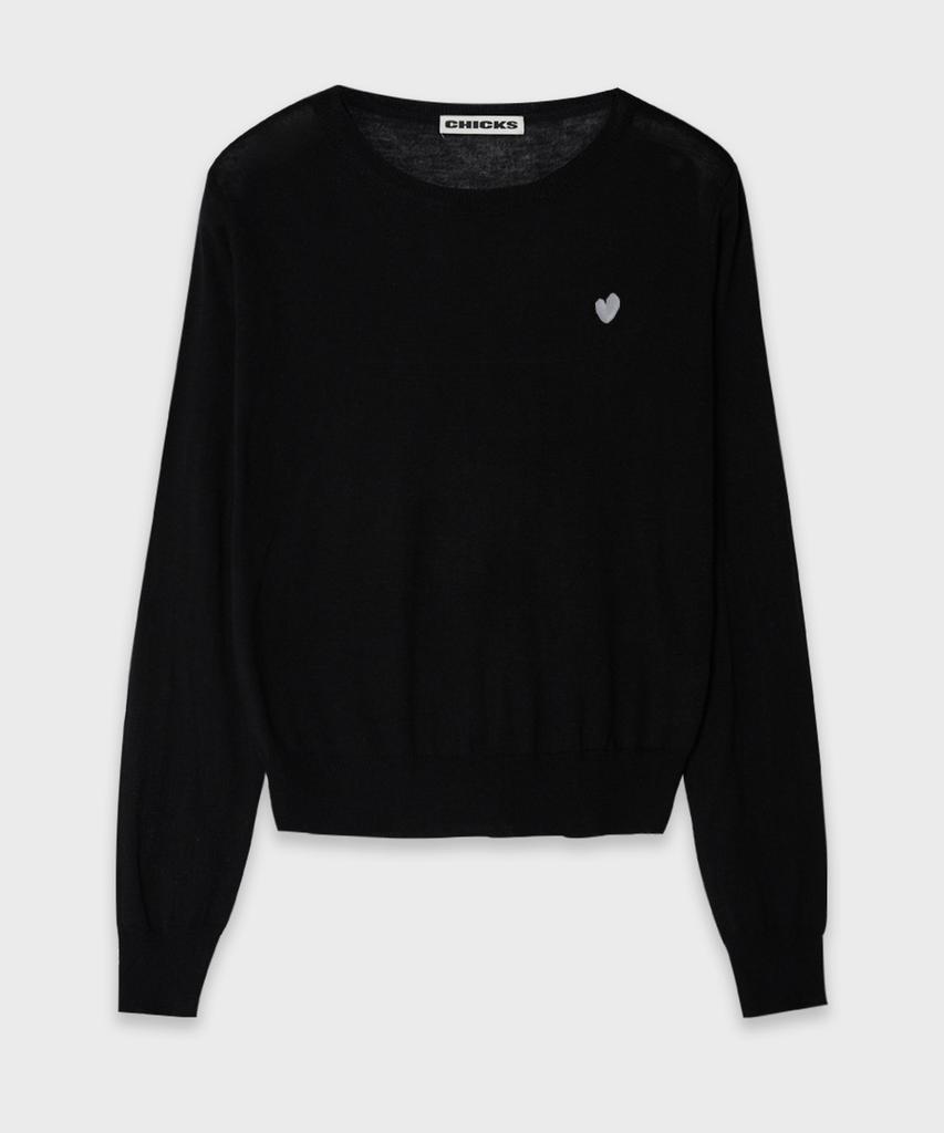 CHICKS Heart Symbol Standard Round Knit (6 Colors)