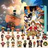 One Luffy Piece 24 Days Christmas Advent Calendar Anime Pvc Gifts Decoration
