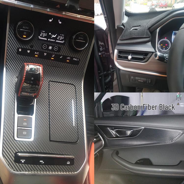 Tiggo 7/8 Gear Shift Console Carbon Fiber Stickers for Interior Decoration (2019-2020)