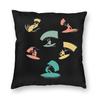 Kite Surf Kitesurfing Square Pillowcase Polyester Linen Velvet Printed Zip Decorative Car Cushion Case