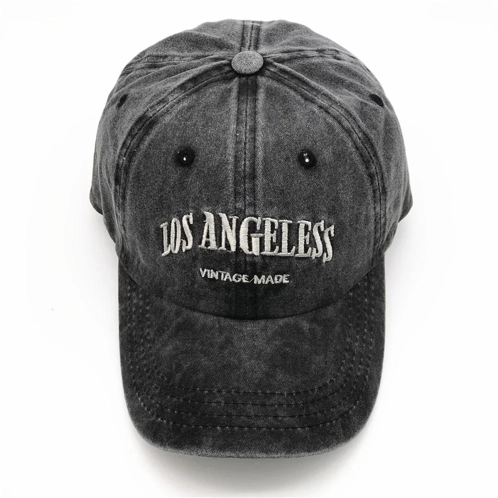 Unisex Cotton Baseball Cap Fashion Embroidery Soft Top Retro Snapback Hat
